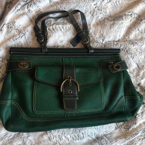 Coach 9749 pebbled leather purse